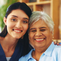 patient and caregiver