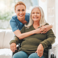 two person smiling