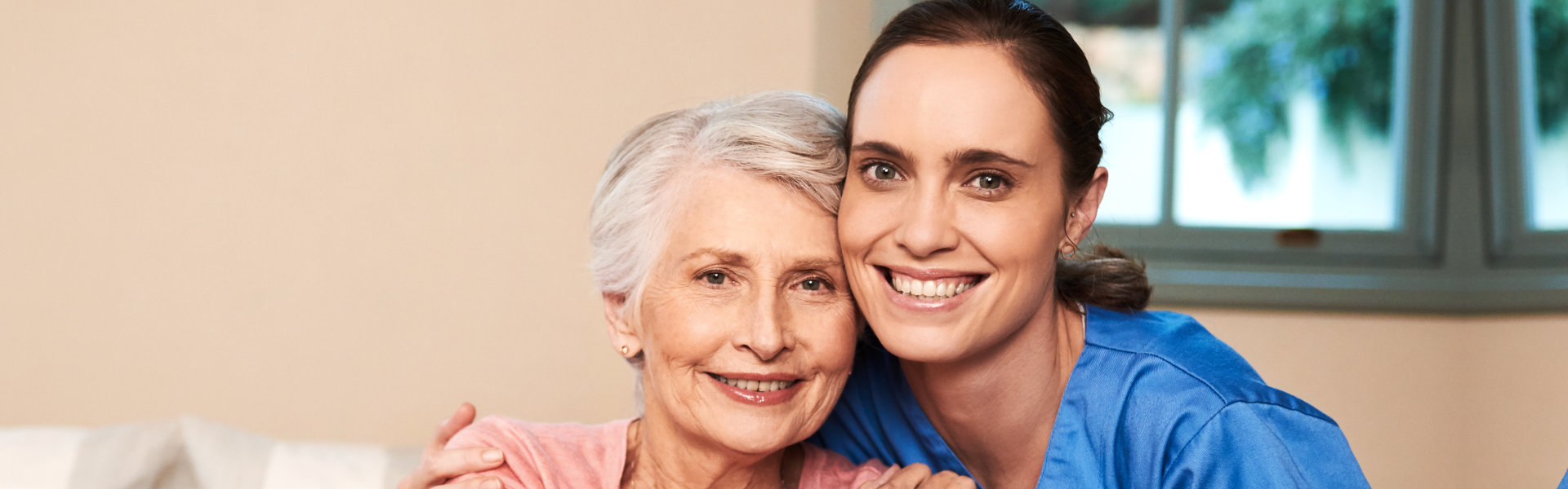 two person smiling