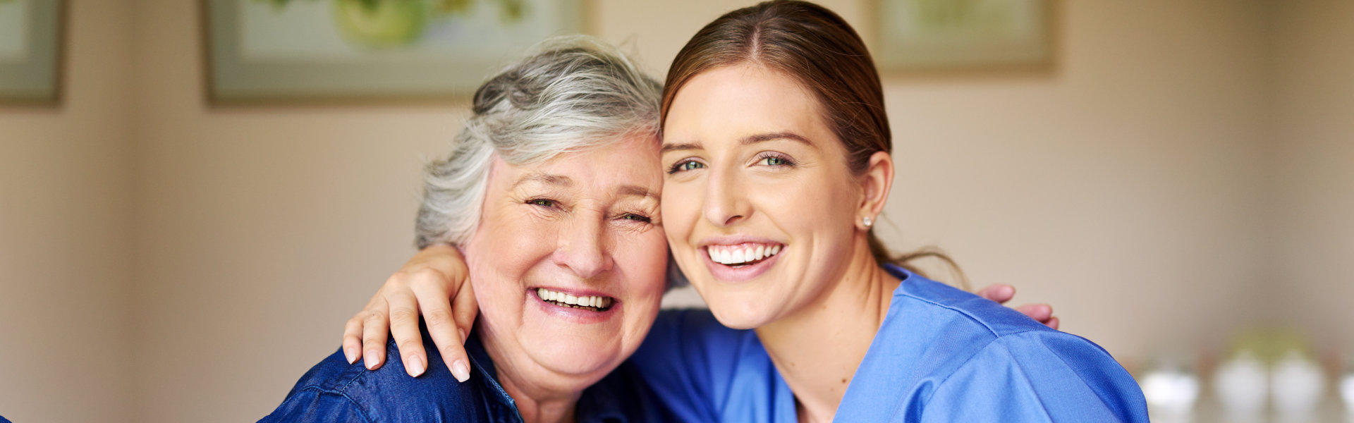 two person smiling